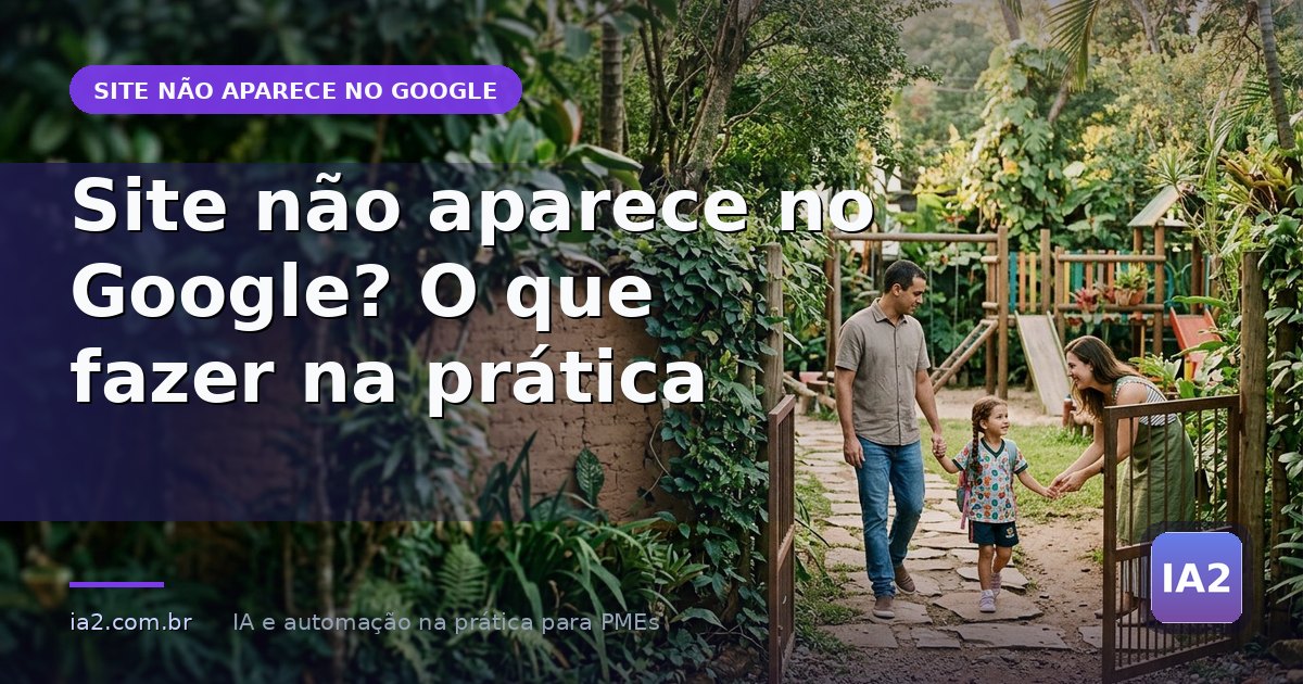 Imagem de capa do artigo: Site não aparece no Google? O que fazer na prática