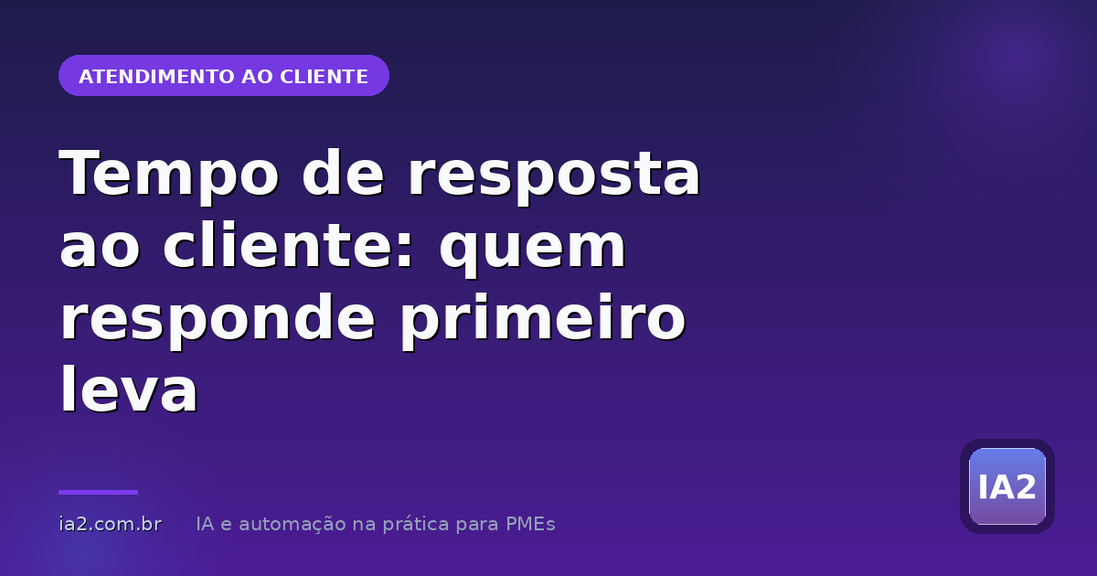 Imagem de capa do artigo: Tempo de resposta ao cliente: quem responde primeiro leva